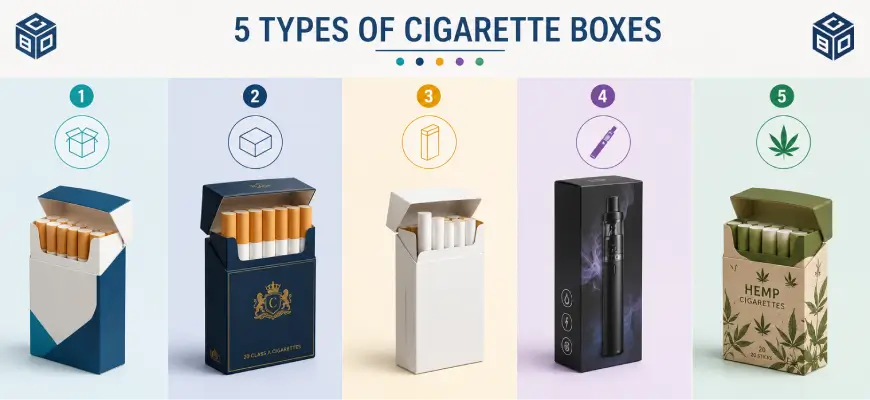 5 Types of Cigarette boxes