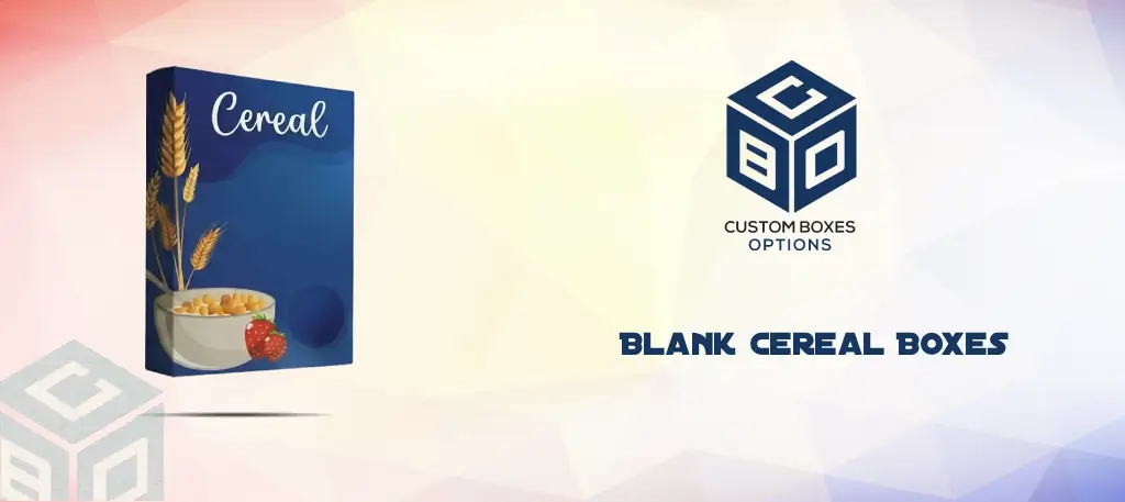 Blank Cereal Boxes