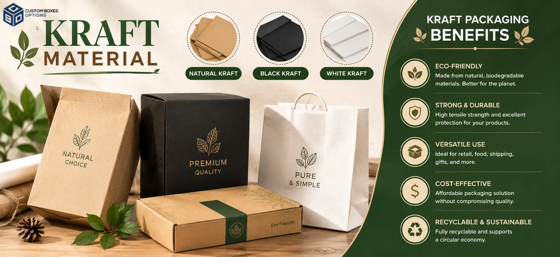 Kraft packaging materials